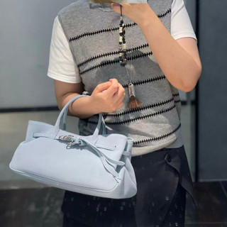 Phiên Bản Hàn Quốc Nhẹ Sang Trọng Da Lộn Túi Xách Niche Thiết Kế Da Thật Mờ Da Bò Retro Thắt Lưng Khóa Vai Túi Dung Tích Lớn Hàng Ngày Phù Hợp Với Com #21609