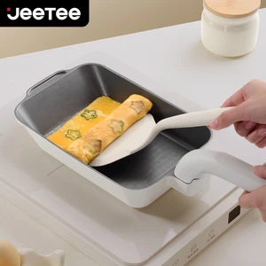 【Hàng Mới】JEETEE Chảo Tamagoyaki Nhật Bản Chảo Trứng Cuộn Chống Dính Gốm Titan Không PFOA/PFAS Dùng Cho Bếp Từ & Bếp Gas