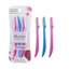 Bộ 3 Dao Cạo Da Mặt & Lông Mày, Dụng Cụ Tháo Dermaplaning Cho Mặt, Dụng Cụ Tạo Hình Lông Mày & Tẩy Tóc Có Vỏ Chính Xác