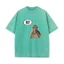 Nam Tư Duy Khỉ Ngộ nghĩnh Meme Sáu Bảy 6 7 Áo Cotton Nguyên Chất Quần Áo Hipster Rửa Vintage Tay Ngắn Cổ Tròn Áo Thun Mùa Hè