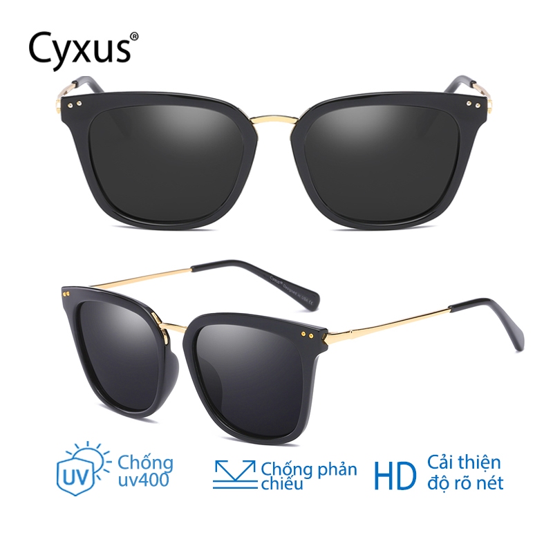 Cyxus Kính râm thời trang | Kính râm phân cực | Kính râm sành điệu | Kính râm phân cực chống chói UV400 | Unisex 1913