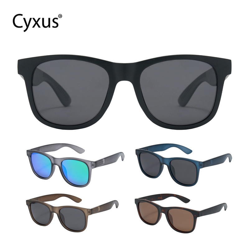 Cyxus Kính râm phân cực dành cho nam / Kính râm kiểu Hàn Quốc dành cho nam / Chống tia UV, thời trang, chống chói, dành cho các hoạt động thể thao ngoài trời P1296
