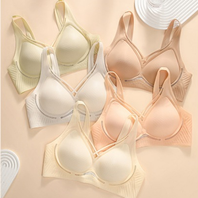 Kích Thước Lớn Gợi Cảm Liền Mạch Quần Lót Nữ Tập Hợp Chống Chảy xệ Siêu Mỏng Thoải Mái Không Khung Đẹp Áo Ngực