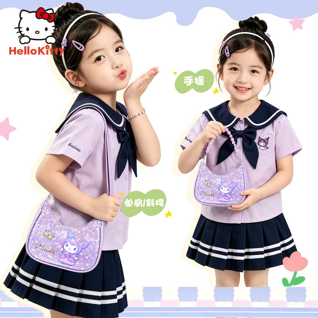 Kuromi Đính Kim Sa Lấp Lánh Túi Cô Gái Túi Ngọt Ngào Dễ Thương Cao Cấp Túi Nhỏ Sanrio 2026 Phong Cách Mới