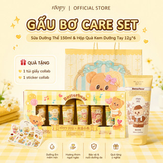[Butterbear Care Set]Kem dưỡng thể & tay Roopy × Butterbear – Hương đặc biệt 3 tầng | Tinh dầu tự nhiên | Dưỡng sâu, thơm lâu, thấm nhanh