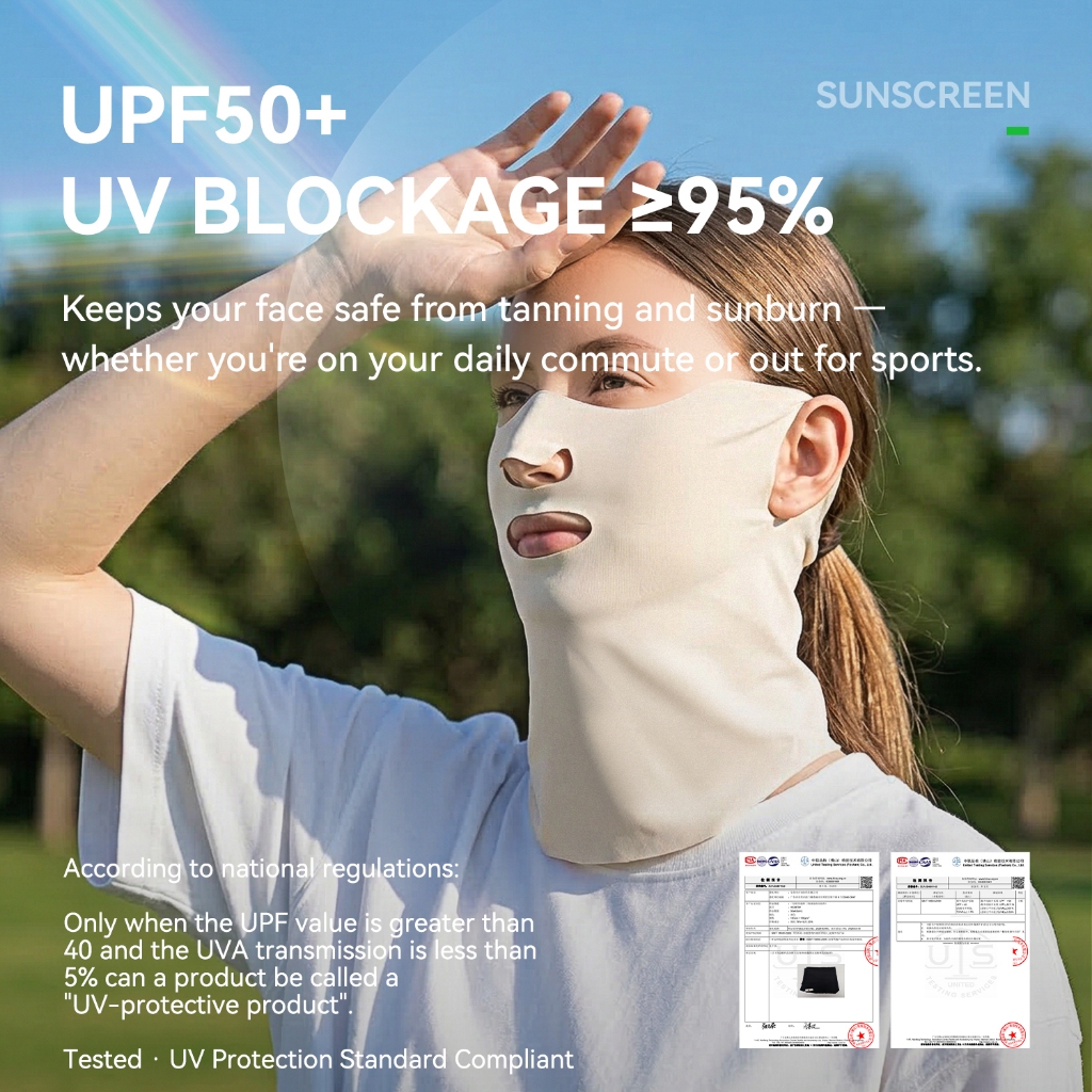 ROCKBROS Mặt nạ Ice Silk UPF50 + Balaclava Co Giãn Cao Làm Mát Thoáng Khí Nhanh Khô Nam Nữ Ngoài Trời