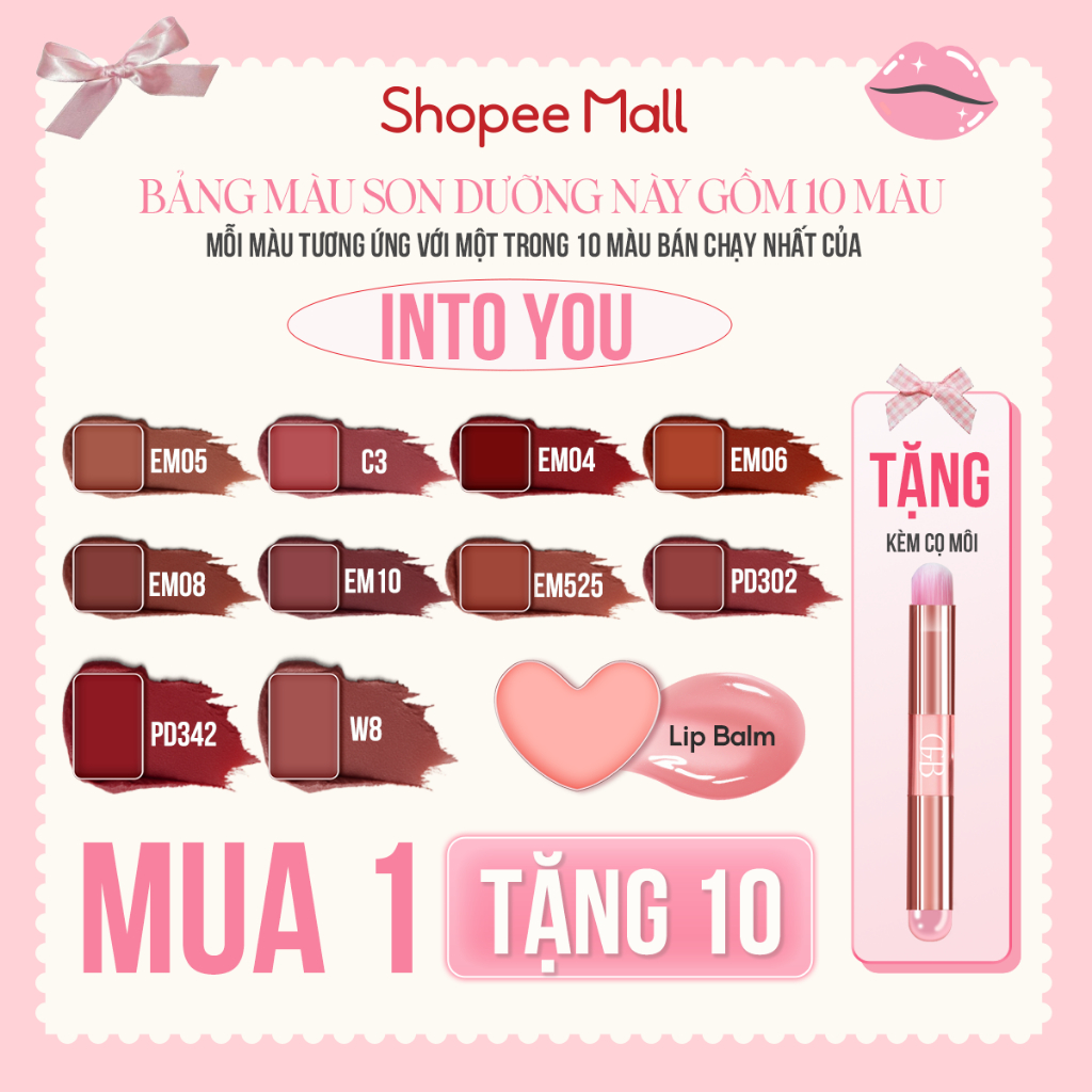 [KOL CFB] Bảng Son CFB Velvet Lip Mud, Lì Mịn, Màu Nude Dễ Dùng, Lâu Trôi
