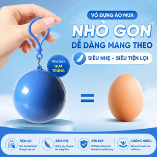 áo mưa dùng một lần gọn nhẹ móc treo hình cầu người lớn trẻ em đi bè chống nước trong suốt dày thân thiện môi trường có mũ dáng dài du lịch thiết yếu dùng khẩn cấp ngoài trời leo núi câu cá poncho