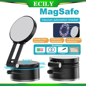 Điện thoại ngồi ECILY trên ô tô 360 Bộ chính có thể điều chỉnh có thể gập lại Điện thoại cầm cao su trên ô tô Hộp lưu trữ ô tô trên núi Gương thể dục Gương tắm