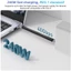 Cáp USB ngắn 4.0 ECILY 13cm 5A 240W Type C sang Type C PD Cáp sạc Lightning nhanh 3 8K 60Hz Đầu ra Video 40gbps Cáp truyền dữ liệu