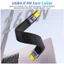 Cáp USB ngắn 4.0 ECILY 13cm 5A 240W Type C sang Type C PD Cáp sạc Lightning nhanh 3 8K 60Hz Đầu ra Video 40gbps Cáp truyền dữ liệu