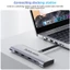 Cáp USB ngắn 4.0 ECILY 13cm 5A 240W Type C sang Type C PD Cáp sạc Lightning nhanh 3 8K 60Hz Đầu ra Video 40gbps Cáp truyền dữ liệu