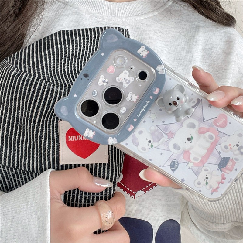 Ốp điện thoại iPhone 17 Pro max Elephant Bear họa tiết TPU materia IMD