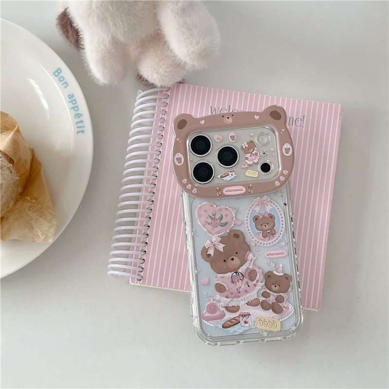 Ốp điện thoại iPhone 17 Pro max Elephant Bear họa tiết TPU materia IMD
