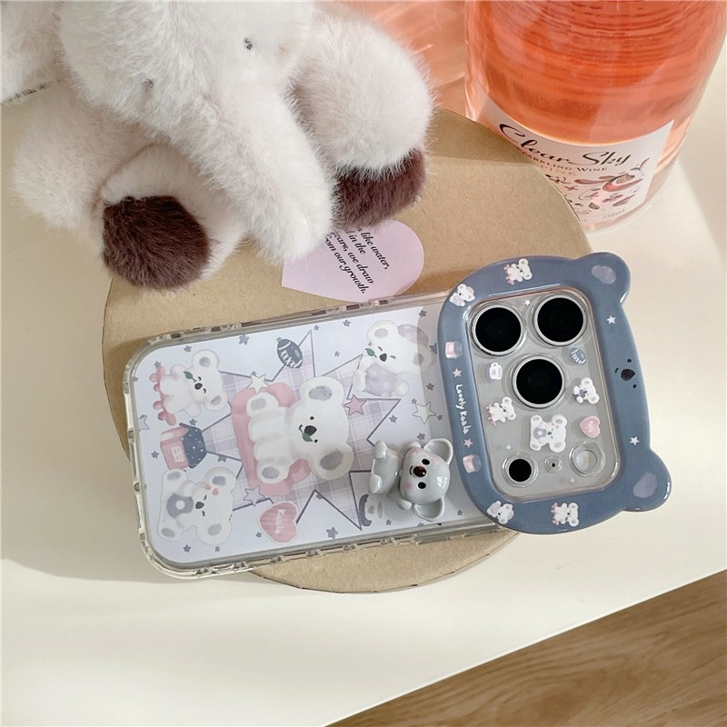 Ốp điện thoại iPhone 17 Pro max Elephant Bear họa tiết TPU materia IMD