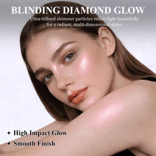 UUCANBE Shell Gel-to-Powder Shimmer Highlighter Makeup - Kem đánh dấu kim cương siêu mịn cho mặt & cơ thể, Phát sáng phát sáng lâu trôi, Hoàn thiện bức xạ có thể xây dựng