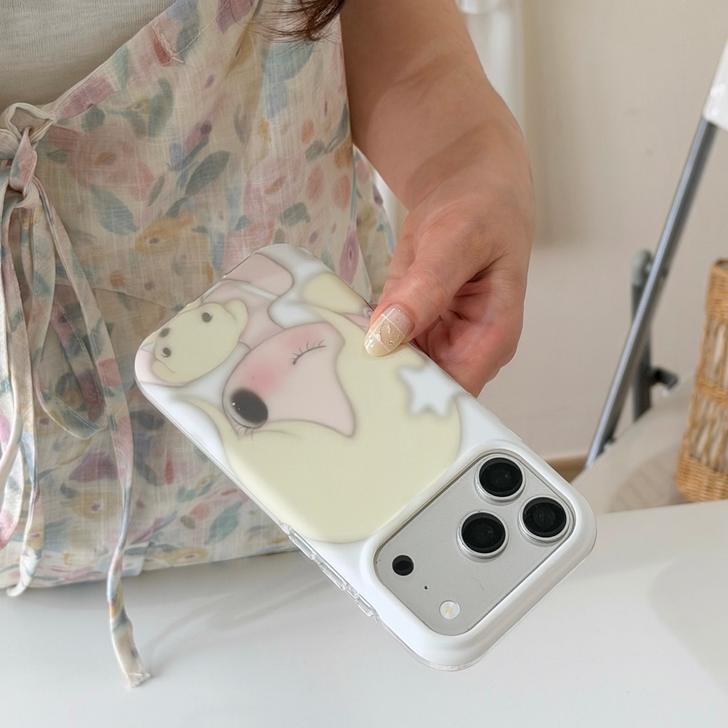 IPhone 17 Pro max Một cô gái có họa tiết tóc vàng TPU materia IMD xử lý Vỏ điện thoại