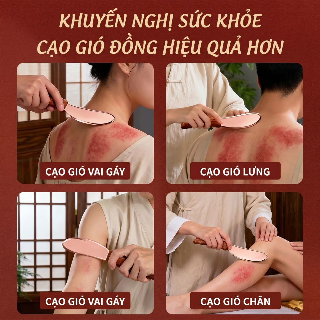 Hổ phù tay cầm bằng đồng đỏ — Chế tác hoàn toàn từ đồng đỏ nguyên chất, dùng để massage, cạo gió, sử dụng toàn thân, cạo gió vùng lưng, dụng cụ massage, dưỡng sinh.