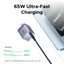 Bộ sạc nhanh 65W GaN Cổng đơn USB-C có thể gập lại UGREEN, Bộ sạc tường nhỏ gọn cho iPhone 17 / 16 Pro Max, Samsung Galaxy S26 / S25 Ultra, iPad, MacBook Air