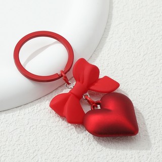 1 Máy Tính Đáng Yêu Acrylic Móc Khóa Nhiều Màu Sắc Trái Tim Nhựa Nơ Chìa Khóa Dành Cho Nữ Cô Gái Tình Bạn Tặng Túi Xách Trang Trí Handmade Trang Sức