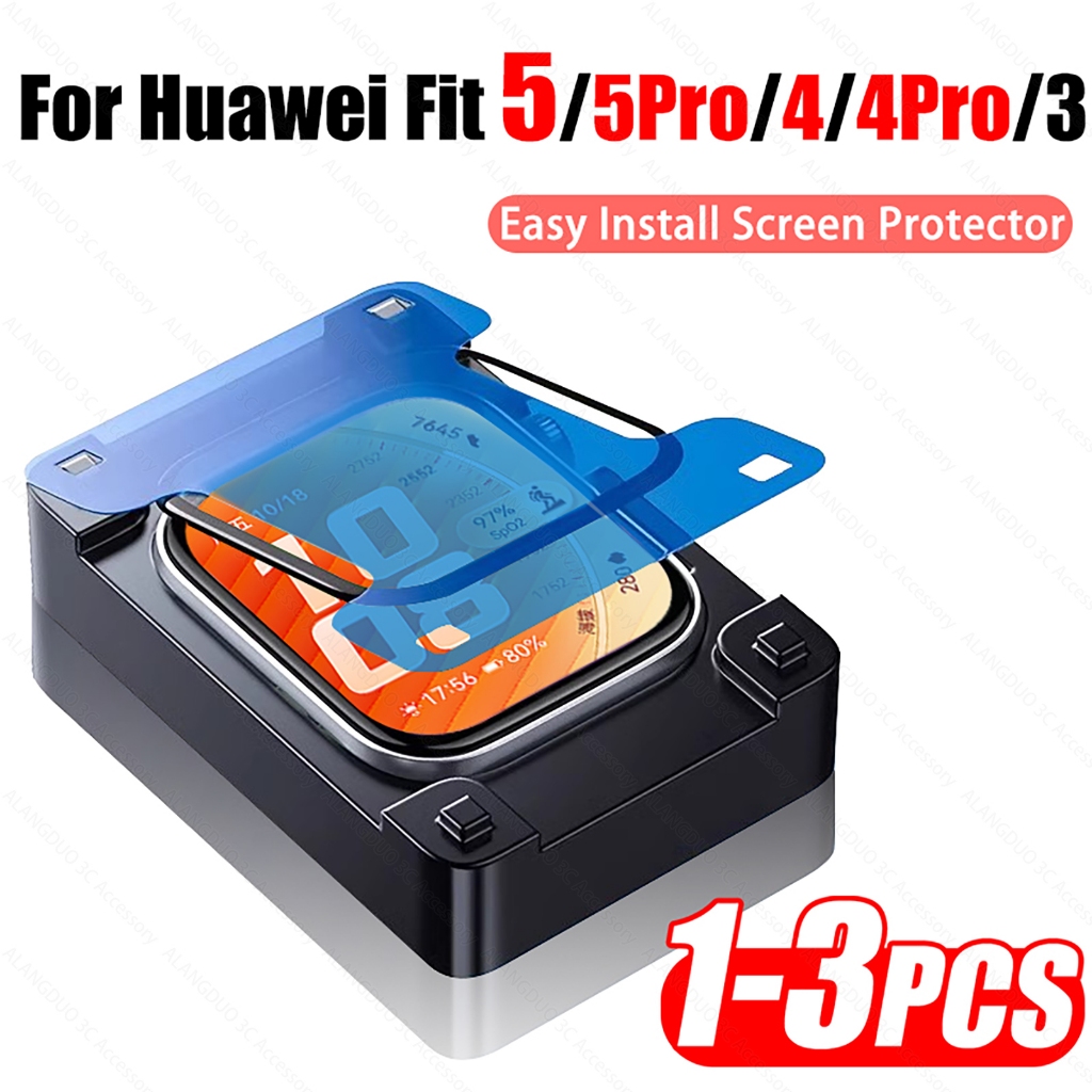 Huawei Watch Fit 5 5Pro 4 4Pro 3 Miếng Dán Bảo Vệ Màn Hình Dễ Dàng Lắp Đặt Phim 3D Cho Huawei Smart Warch Fit3 Fit4 Fit5 Pro Chống Trầy Xước Miếng Dán Bảo Vệ Phụ Kiện Không Kính
