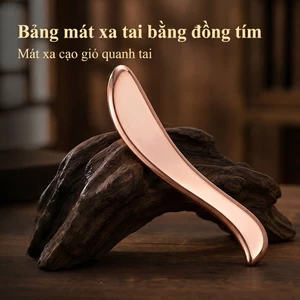 Bảng massage huyệt tai bằng đồng đỏ — Chế tác hoàn toàn từ đồng đỏ nguyên chất, massage huyệt tai, làm đẹp da mặt, thông kinh lạc, dụng cụ cân cơ, sử dụng toàn thân.