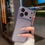 Có màng ống kính / ốp lưng cứng mờ tương thích cho iPhone 13 pro max 14 pro max 15 pro max 16 pro max 17 pro max