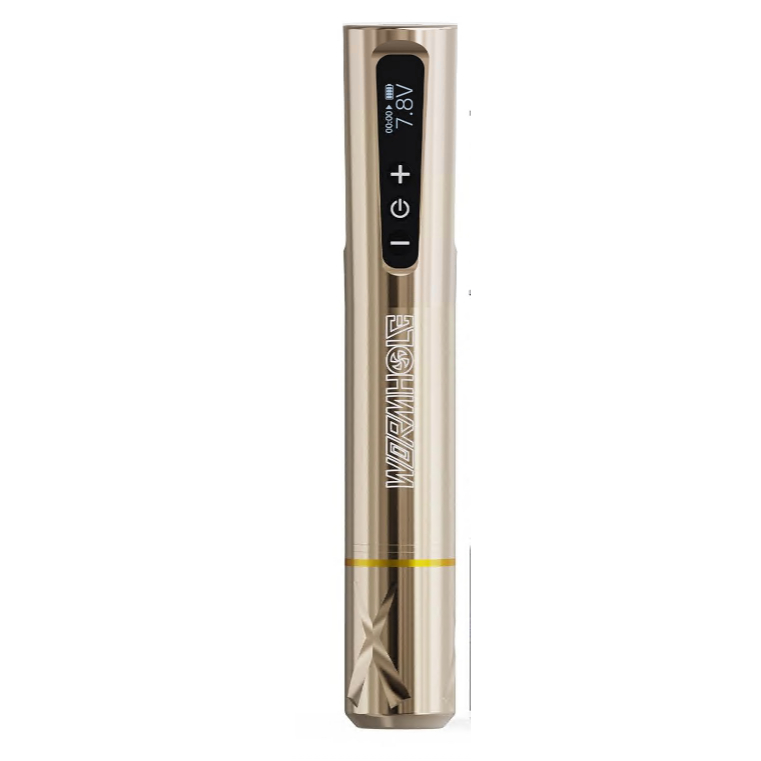 Bút xăm không dây 180° Màn hình lật, chế độ khởi động và chấm điểm, Điện áp có thể điều chỉnh 4-12V