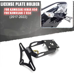 Thích hợp cho 2017-2024 Kawasaki NINJA 650 / Z650 Giá đỡ đuôi sau đuôi ngắn Giá đỡ biển số đuôi ngắn