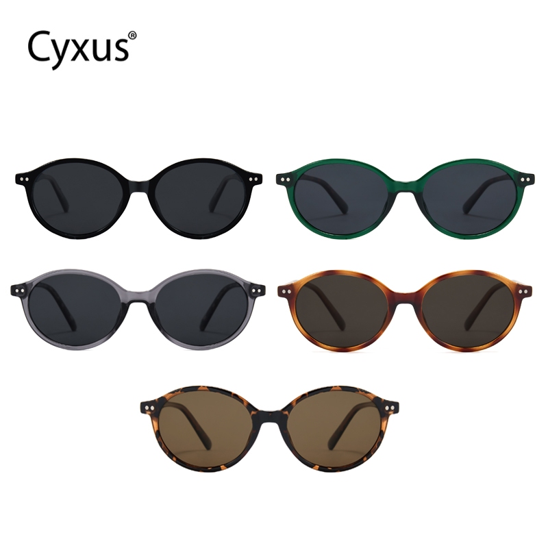 Cyxus Kính râm mắt mèo, kính râm phân cực, thời trang cao cấp, chống tia UV400, chất liệu TR90, chống chói, unisex, phù hợp cho lái xe, câu cá và du lịch P1595