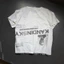OFF-WHITE High Street Erd Style Unisex Vintage Rửa Đau Khổ Trừu Tượng In Hình Căn Hộ Phá Hủy Viền Áo Thun Trắng