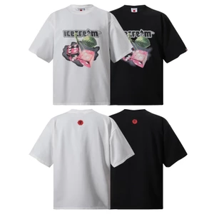 Áo thun Cotton in Logo Unisex dạo phố Cherry Dice