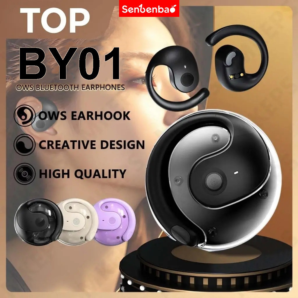 Tai nghe nhét tai SenBenBao BY01 OWS (quà tặng: 1 dây Silicon ) Tai nghe không dây chất lượng âm thanh HiFi, chống nước IPX5 với tai nghe pin dung lượng lớn