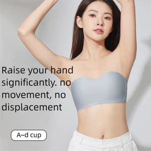 Cloud Feel Strapless Liền Mạch Chống Trơn Trượt Ống Áo Ngực Quần Lót Nữ Tập Hợp Áo Ngực Không Dây Thép, Đồ Lót Vô Hình Mỏng Và Liền Mạch