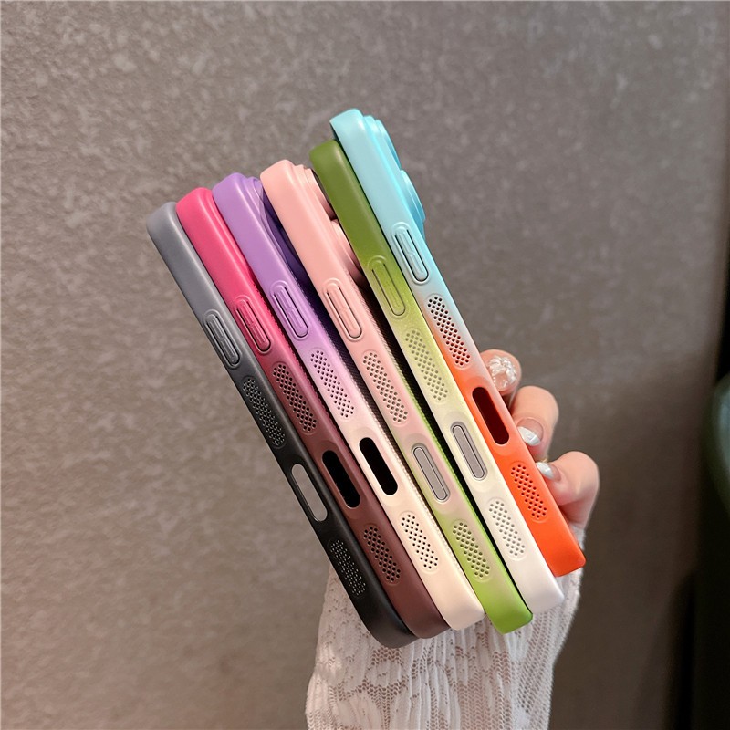 Ốp điện thoại di động hai màu Gradient cho iPhone 17 Pro max
