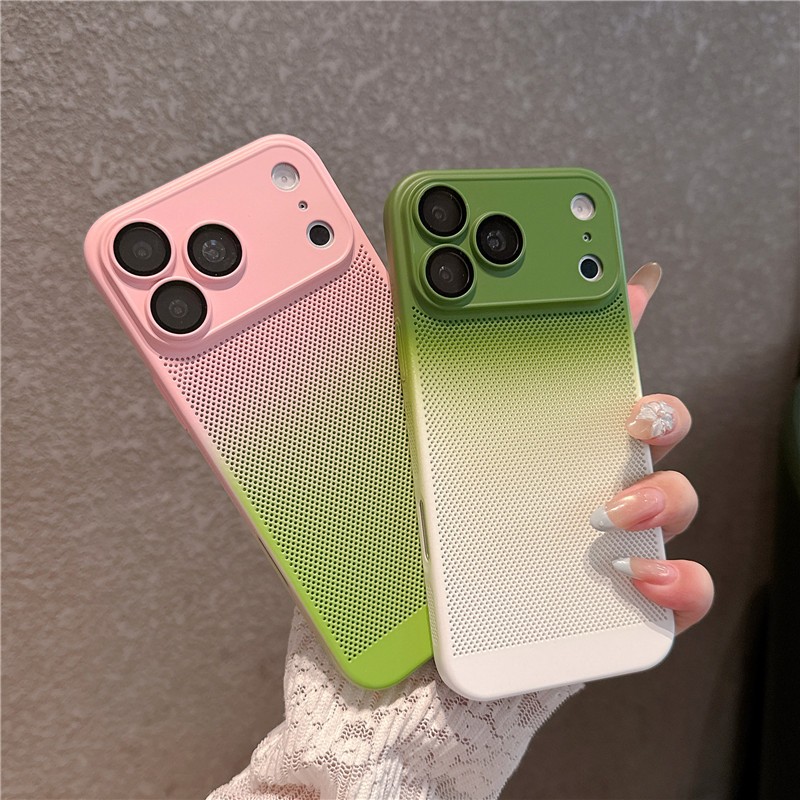 Ốp điện thoại di động hai màu Gradient cho iPhone 17 Pro max