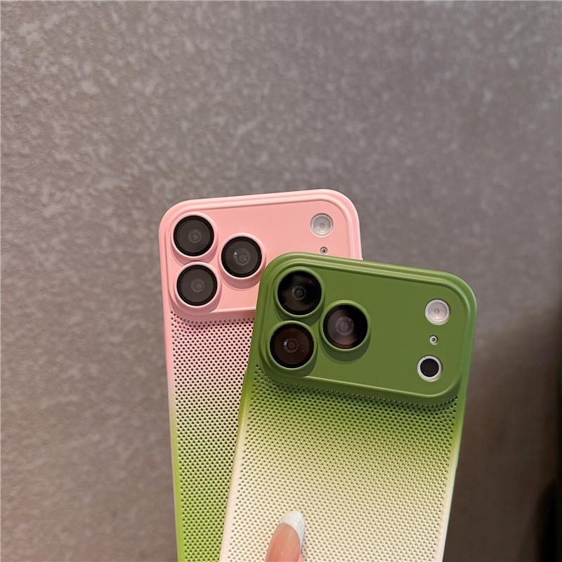 Ốp điện thoại di động hai màu Gradient cho iPhone 17 Pro max
