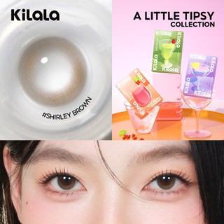 Kính áp tròng Kilala màu Wind Yay Brown/Pearly Grey/Agave Purple lens cận  6 tháng DIA 14.5 có độ (0-8) 1 cặp