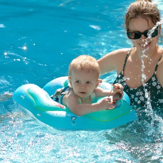 Phao Bơi Swimbobo Chống Lật, Tán Nắng UPF50+, Dây Đeo An Toàn Cho Bé Sơ Sinh & Tập Đi