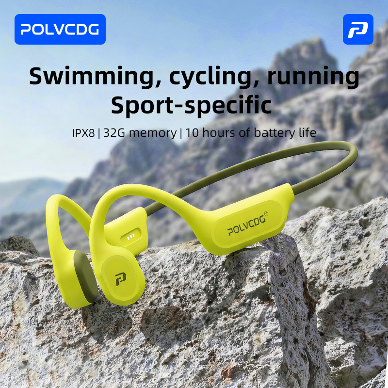 Tai nghe dẫn truyền xương bơi chống nước Polvcdg-X9-IPX8 với bộ nhớ 32G / 8G dành cho thể thao / đi xe đạp / tập thể dục, được trang bị micrô và công nghệ Bluetooth 6.0 | BigBuy360 - bigbuy360.vn