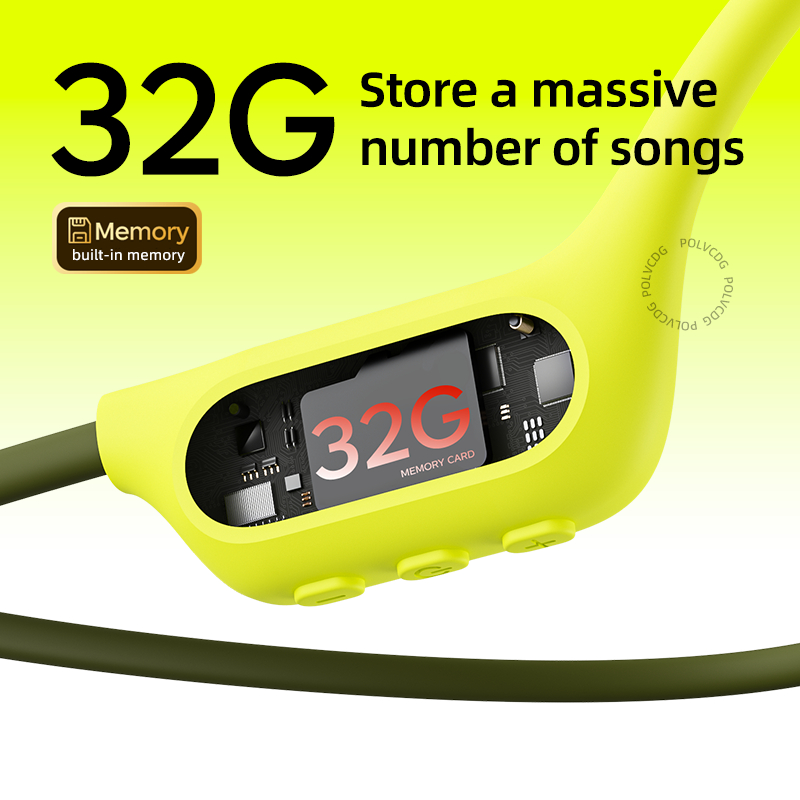 Tai nghe dẫn truyền xương bơi chống nước Polvcdg-X9-IPX8 với bộ nhớ 32G / 8G dành cho thể thao / đi xe đạp / tập thể dục, được trang bị micrô và công nghệ Bluetooth 6.0 | BigBuy360 - bigbuy360.vn