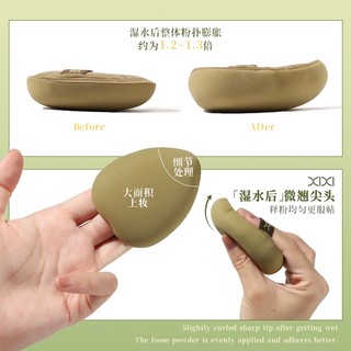 Bông Tán Nền Trang Điểm XIXI - Mềm Mại Đàn Hồi Dịu Nhẹ Da, Không Ngấm Phấn, Bông Tán Kem Dùng Được Cả Khô & Ướt GJ-249