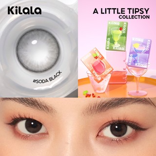 【Deal ưu đãi】Kính áp tròng Kilala màu đen Soda Black /K24 Coffee Brown/Peach Blue lens cận 6 tháng DIA 14.2mm có độ (0-8) 1 cặp