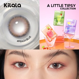 【Deal ưu đãi】Kính áp tròng Kilala màu đen Soda Black /K24 Coffee Brown/Peach Blue lens cận 6 tháng DIA 14.2mm có độ (0-8) 1 cặp
