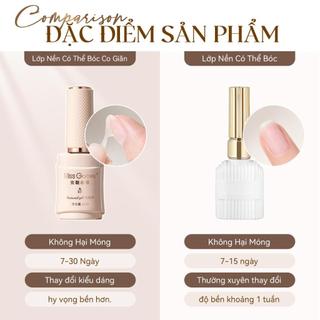 Lớp Lót Co Giãn Dễ Bóc Chuyên Nghiệp Gel Chất Lượng Salon Bền Lâu, Không Bong Tróc Thân Thiện Với Móng Tay Cho Dịch Vụ Làm Móng | Sản Phẩm Mới Đang Gây Sốt