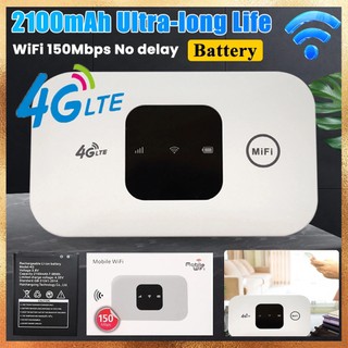 Bộ định tuyến 4G LTE EU / AS WIFI không dây 2100mAh Điểm truy cập di động có khe cắm thẻ SIM Điểm truy cập bỏ túi WIFI 150Mbps cho du lịch văn phòng tại nhà ngoài trời