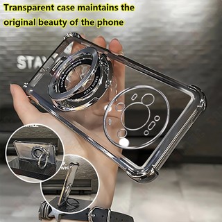 Vỏ Tương Thích Cho Huawei Mate 80 / Mate 80 Pro Giá Đỡ Từ Tính Sang Trọng Mạ Trong Suốt Chống Sốc Silicon Mềm TPU Bảo Vệ SDS05