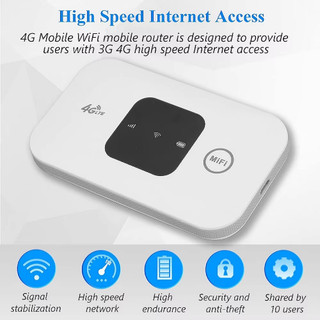 Bộ định tuyến 4G LTE EU / AS WIFI không dây 2100mAh Điểm truy cập di động có khe cắm thẻ SIM Điểm truy cập bỏ túi WIFI 150Mbps cho du lịch văn phòng tại nhà ngoài trời
