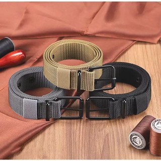 Thắt lưng bằng nylon,Dây thắt lưng khóa chốt, Dây bện vải Nylon thiết kế sang trọng đơn giản, Dây thắt lưng dệt thông thường đa năng dành cho nam giới
