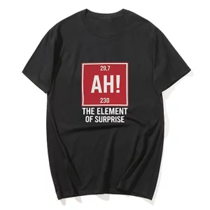 Dự án Hail Mary AH! Yếu Tố Bất Ngờ Ryland Grace Đỏ Hóa Học Joke Áo Mùa Hè Cotton Áo nam Hợp Thời Trang Thoáng Mát